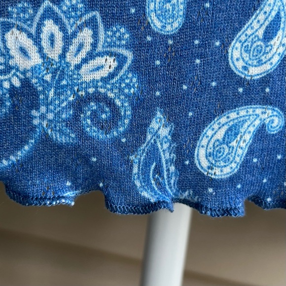 •Muk Luks• Soft Long Sleeve Paisley Pullover Top - Size 1X - Picture 5 of 9